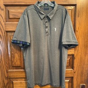 William Murray Golf Gray Polo Shirt with Stylish Collar and Logo